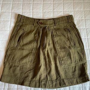 Isabel Marant Étoile Khaki Linen Skirt sz 1